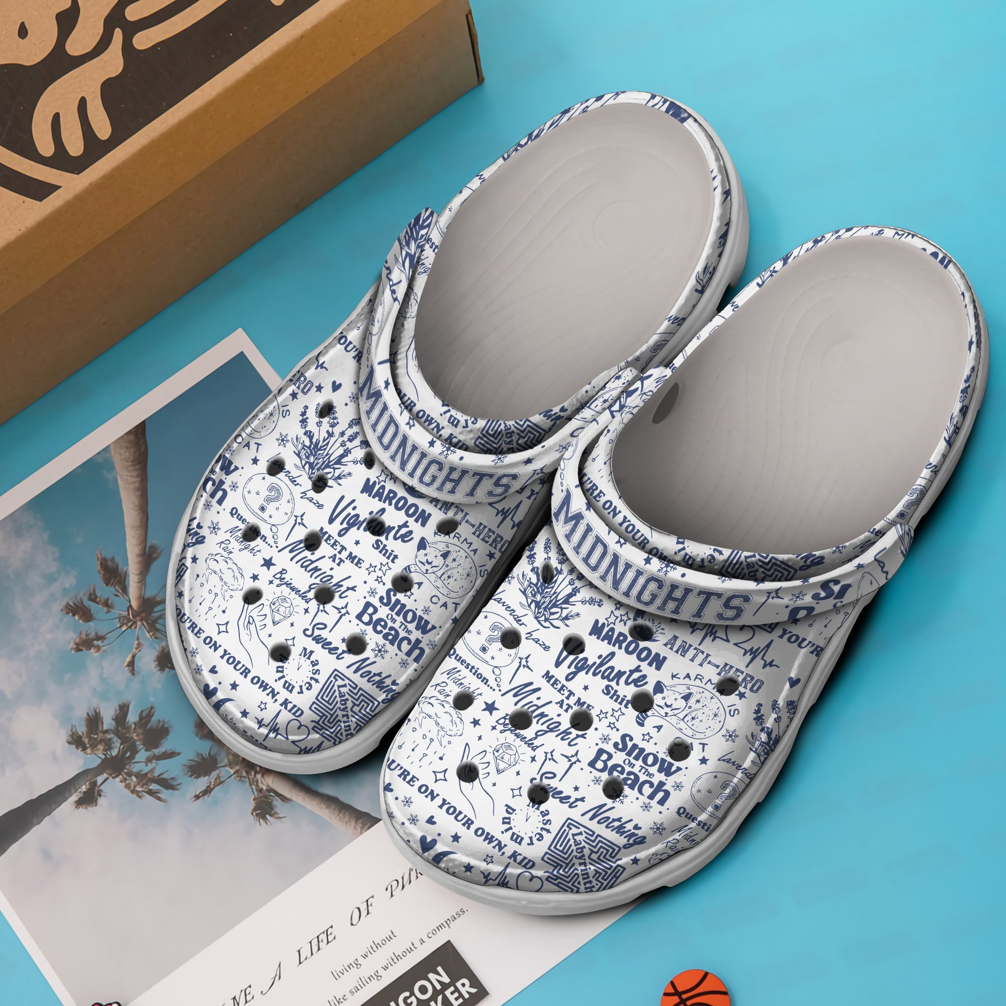 Merchidea Taylor Swift Music midnight Crocs Crocband Clogs Shoes Comfortable For Men Women and Kids