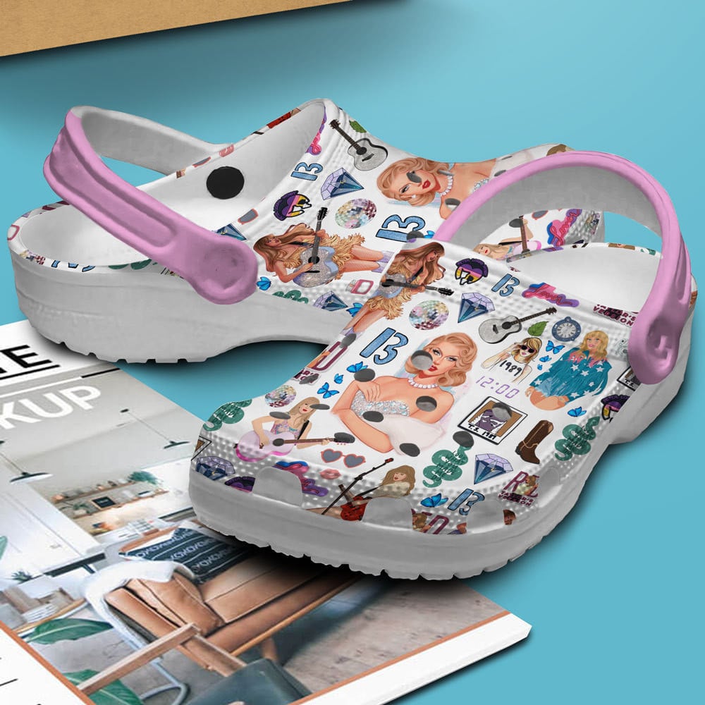 Merchidea Taylor Swift The Eras Tour Music Crocs Crocband Clogs Shoes Comfortable For Men Women and Kids