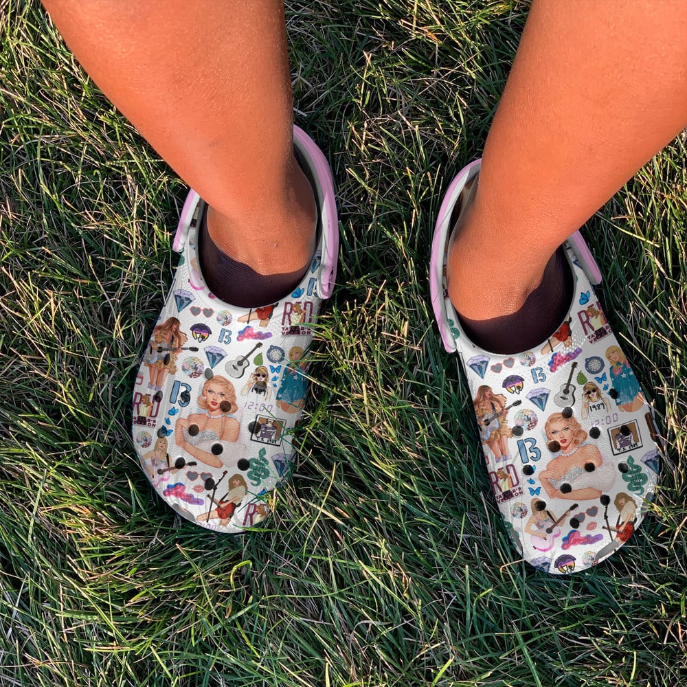Merchidea Taylor Swift The Eras Tour Music Crocs Crocband Clogs Shoes Comfortable For Men Women and Kids