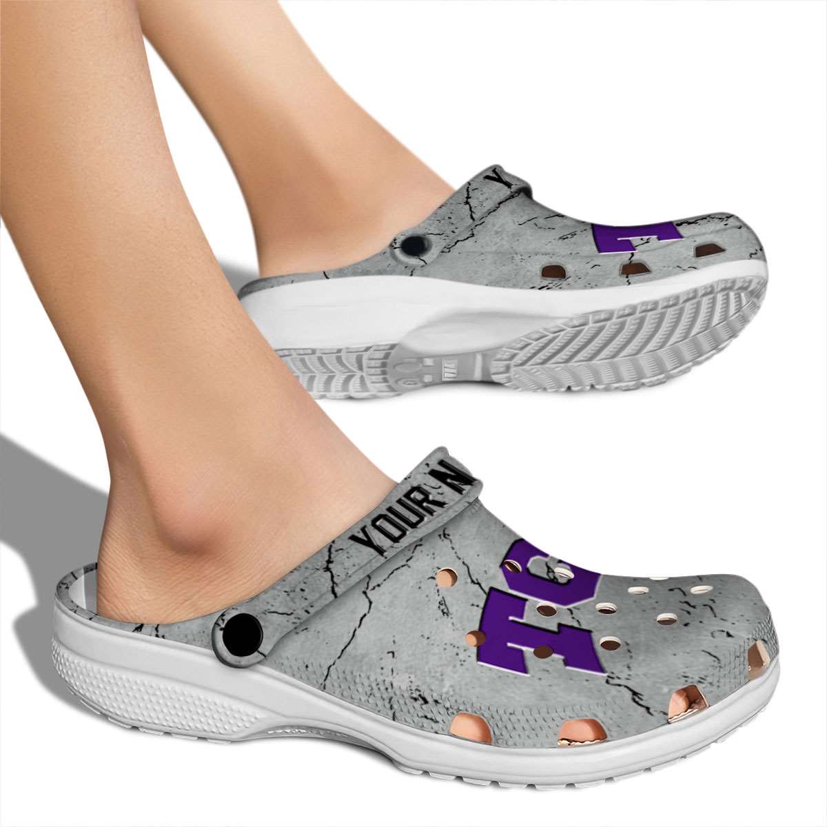 Merchidea TCU Horned Frogs NCAA Sport Crocs Crocband Clogs Shoes Comfortable For Men Women and Kids