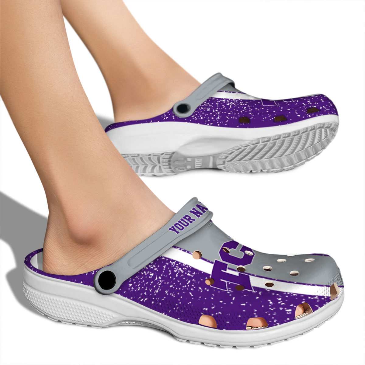 Merchidea TCU Horned Frogs NCAA Sport Crocs Crocband Clogs Shoes Comfortable For Men Women and Kids