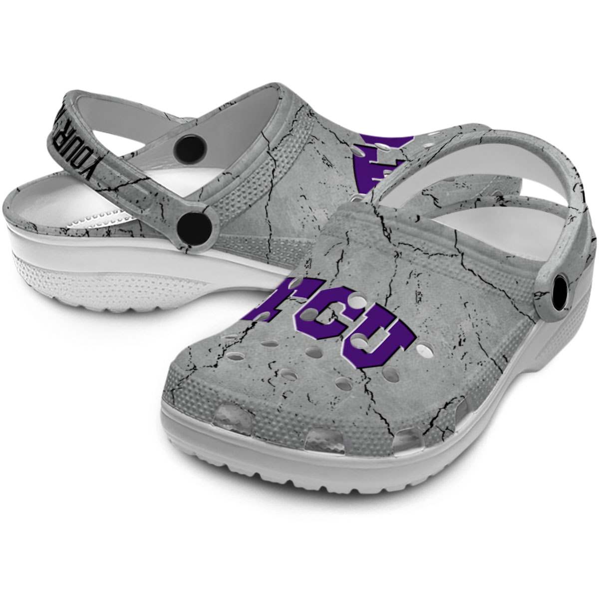 Merchidea TCU Horned Frogs NCAA Sport Crocs Crocband Clogs Shoes Comfortable For Men Women and Kids