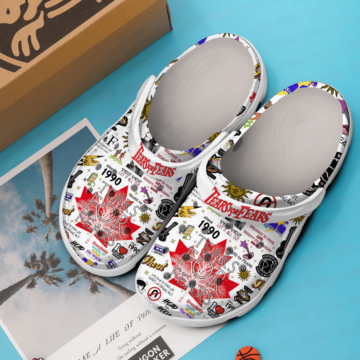 Merchidea Tears for Fears Band Music Crocs Crocband Clogs Shoes Comfortable For Men Women and Kids