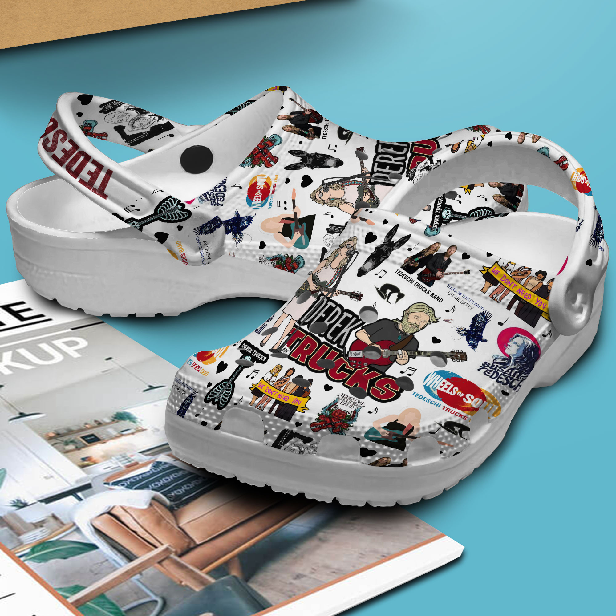 Merchidea Tedeschi Music Crocs Crocband Clogs Shoes Comfortable For Men Women and Kids