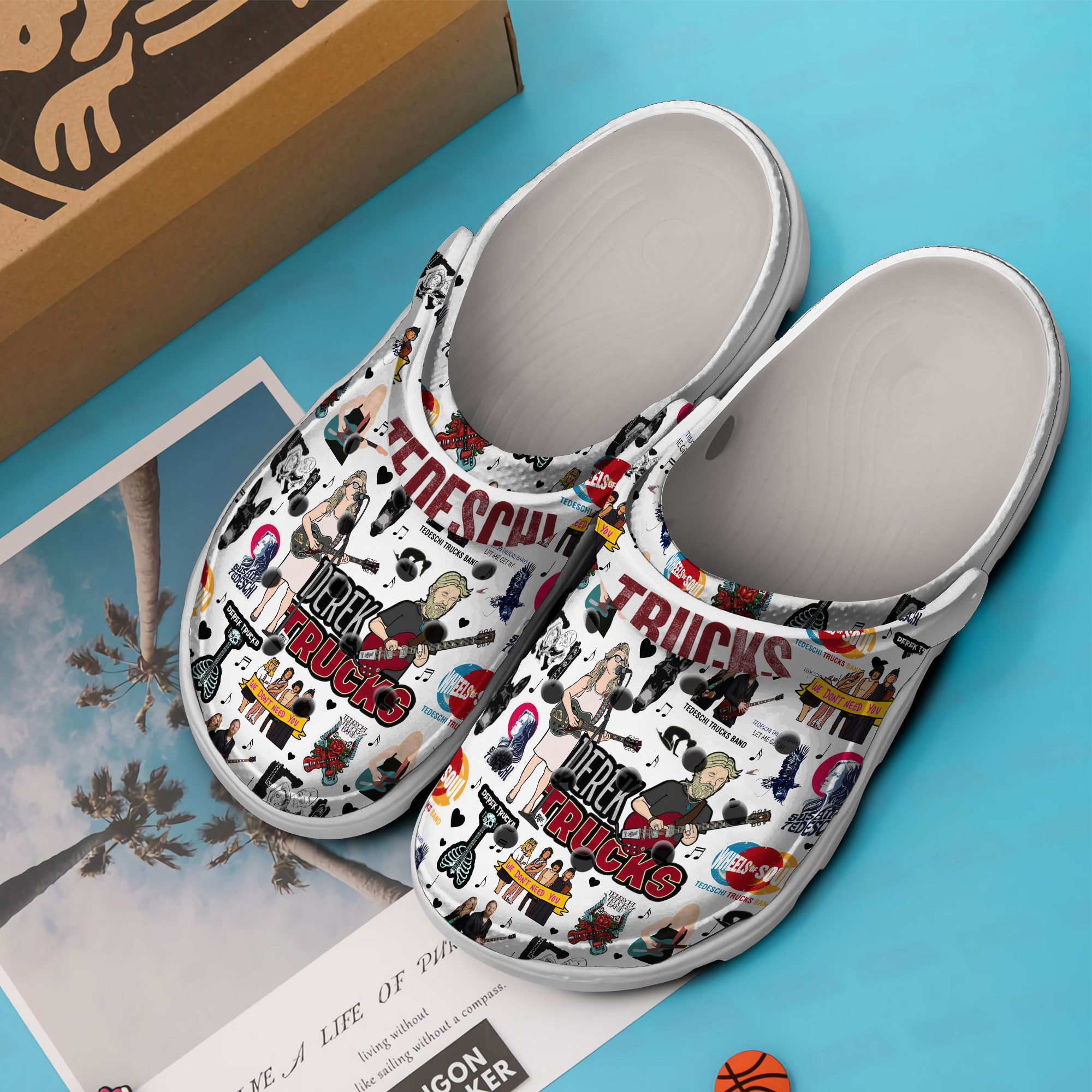 Merchidea Tedeschi Music Crocs Crocband Clogs Shoes Comfortable For Men Women and Kids