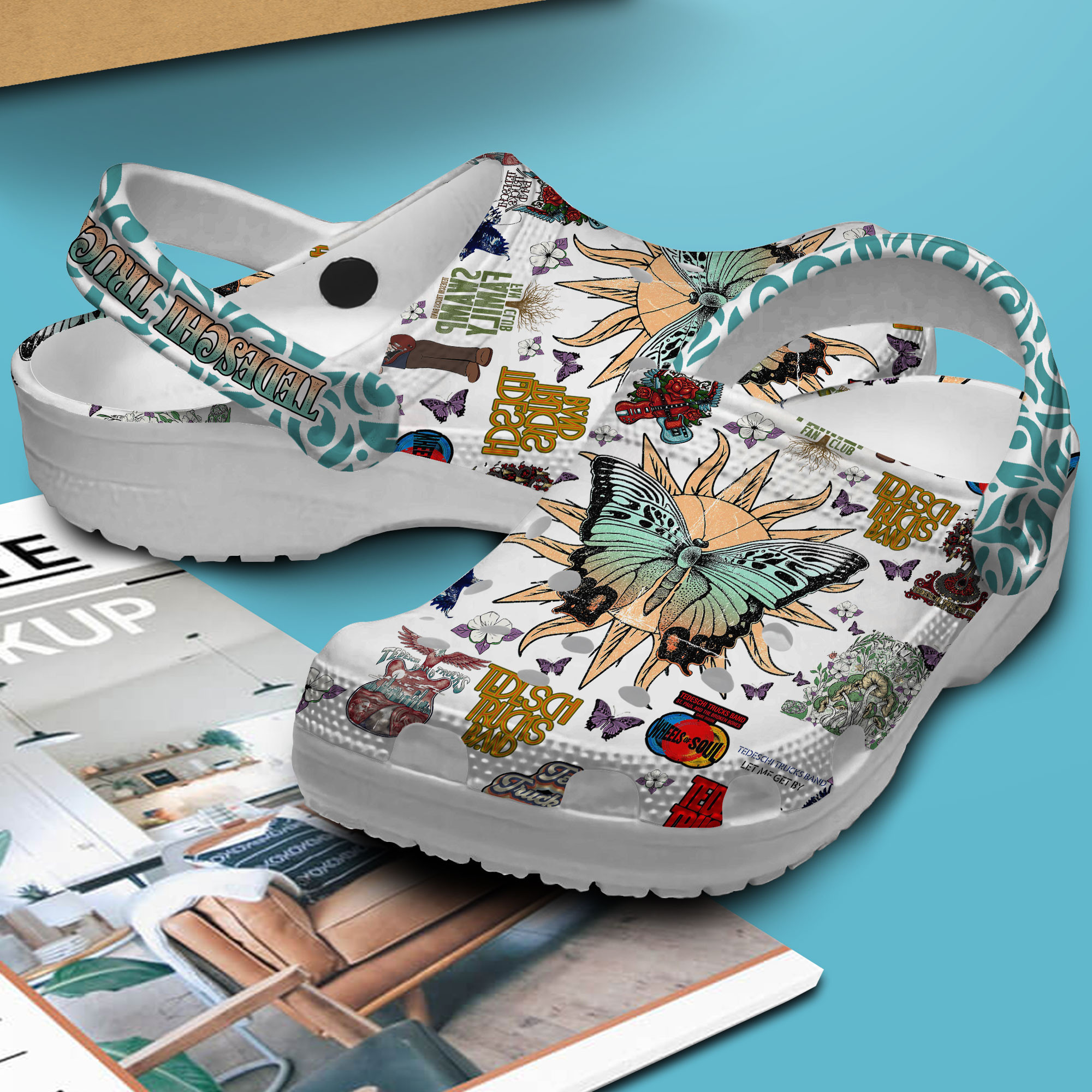 Merchidea Tedeschi Trucks Band Music Crocs Crocband Clogs Shoes Comfortable For Men Women and Kids