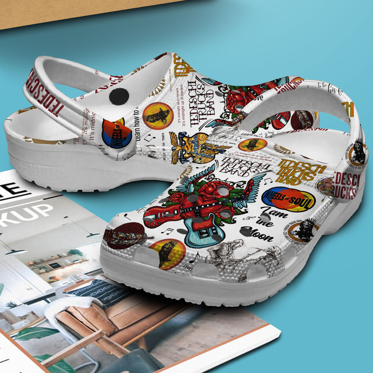 Merchidea Tedeschi Trucks Band Music Crocs Crocband Clogs Shoes Comfortable For Men Women and Kids