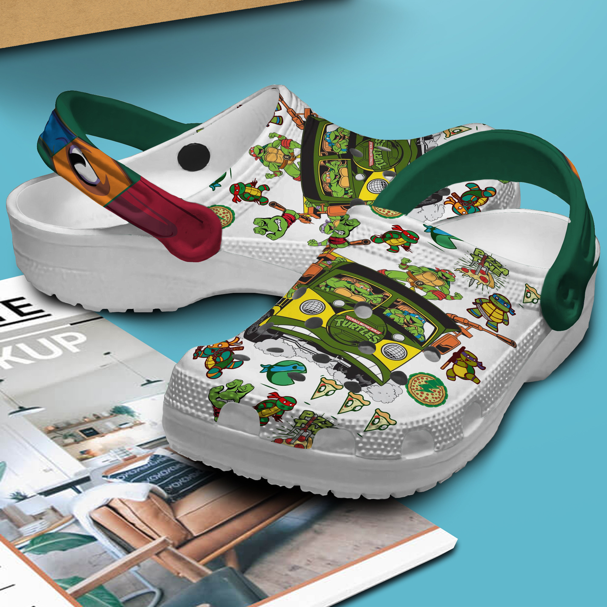 Merchidea Teenage Mutant Ninja Turtles TV Series Crocs Crocband Clogs Shoes Comfortable For Men Women and Kids