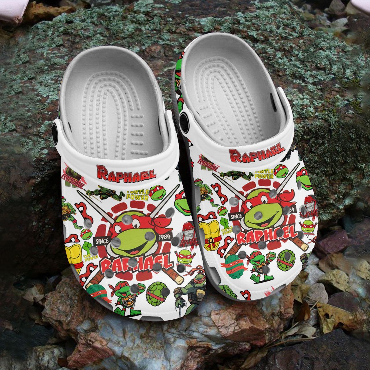 Merchidea Teenage Mutant Ninja Turtles TV Series Crocs Crocband Clogs Shoes Comfortable For Men Women and Kids