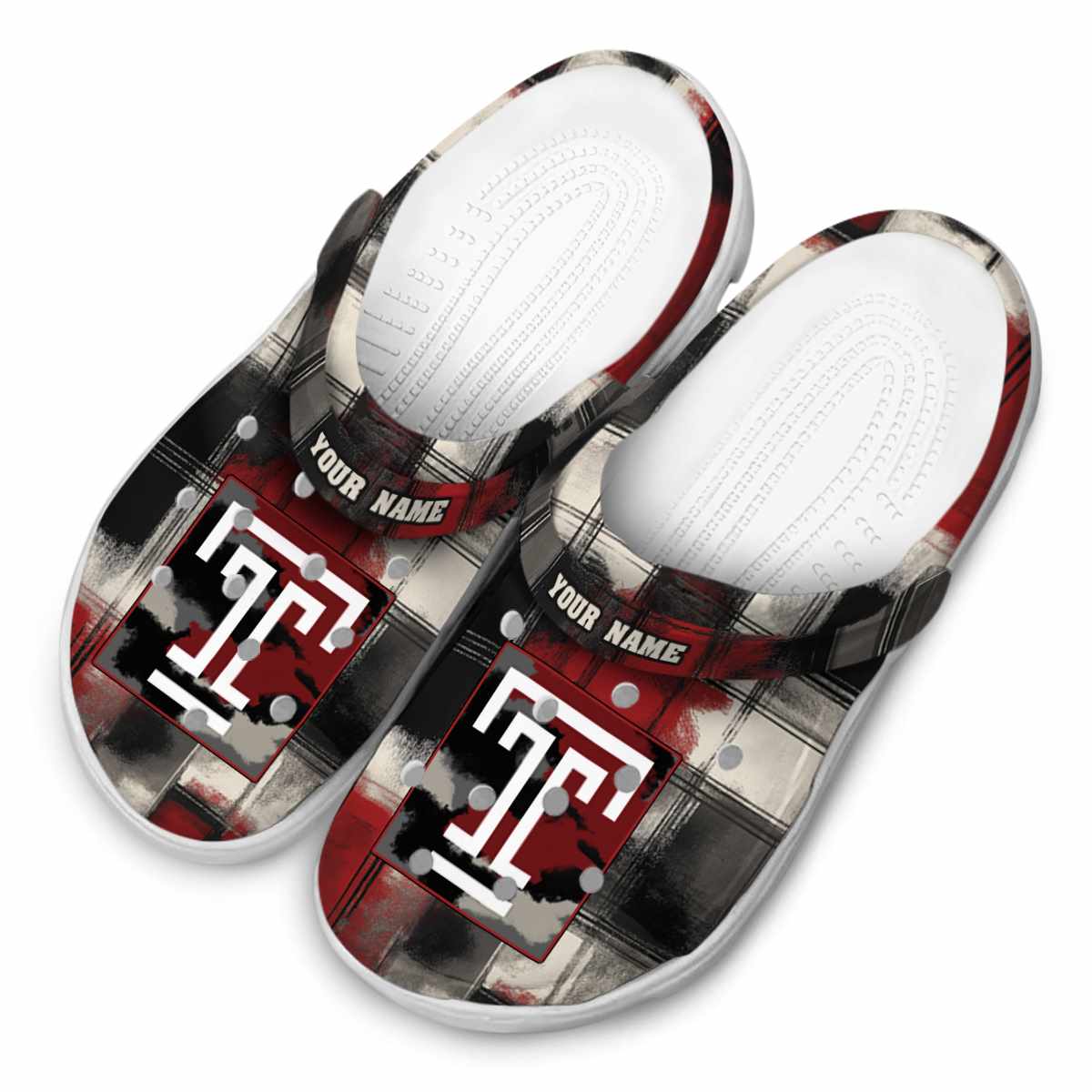 Merchidea Temple Owls NCAA Sport Crocs Crocband Clogs Shoes Comfortable For Men Women and Kids