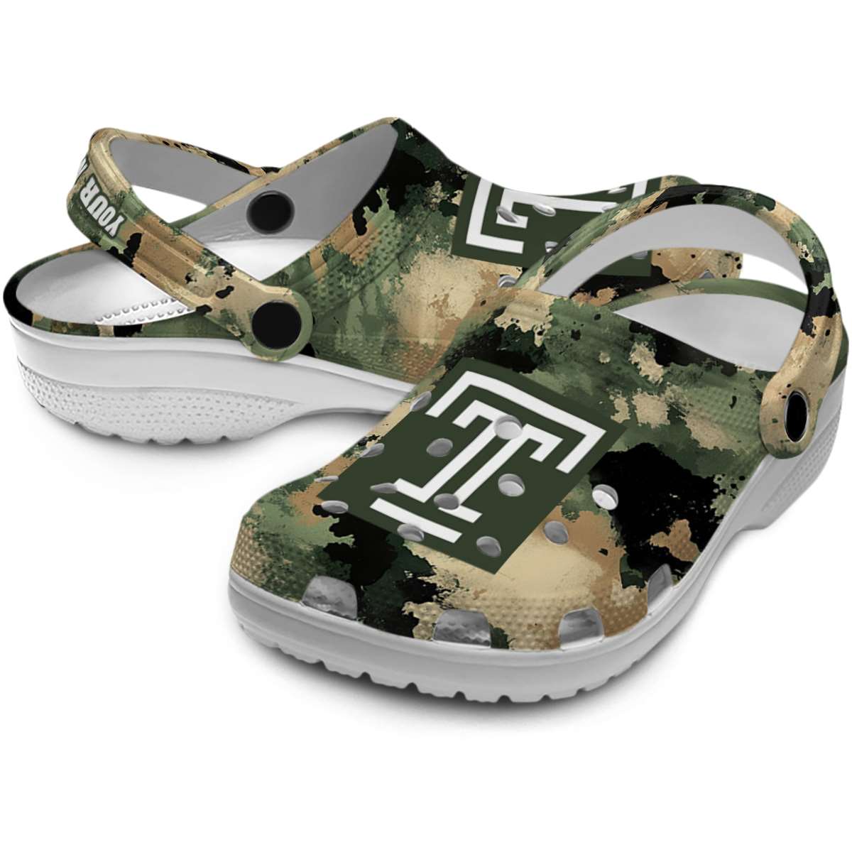 Merchidea Temple Owls NCAA Sport Crocs Crocband Clogs Shoes Comfortable For Men Women and Kids