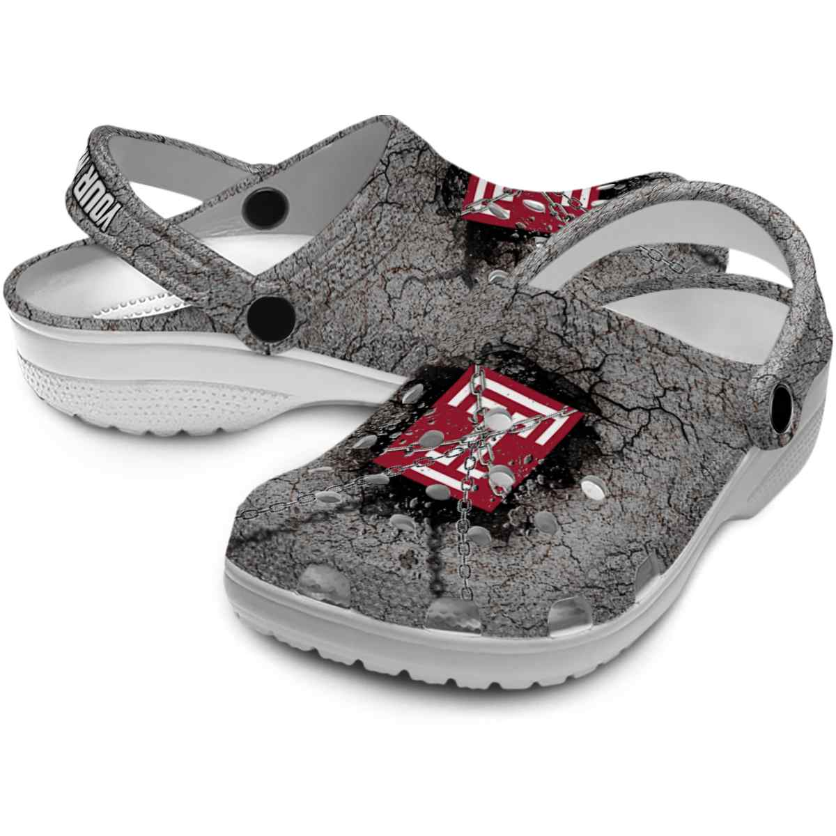 Merchidea Temple Owls NCAA Sport Crocs Crocband Clogs Shoes Comfortable For Men Women and Kids