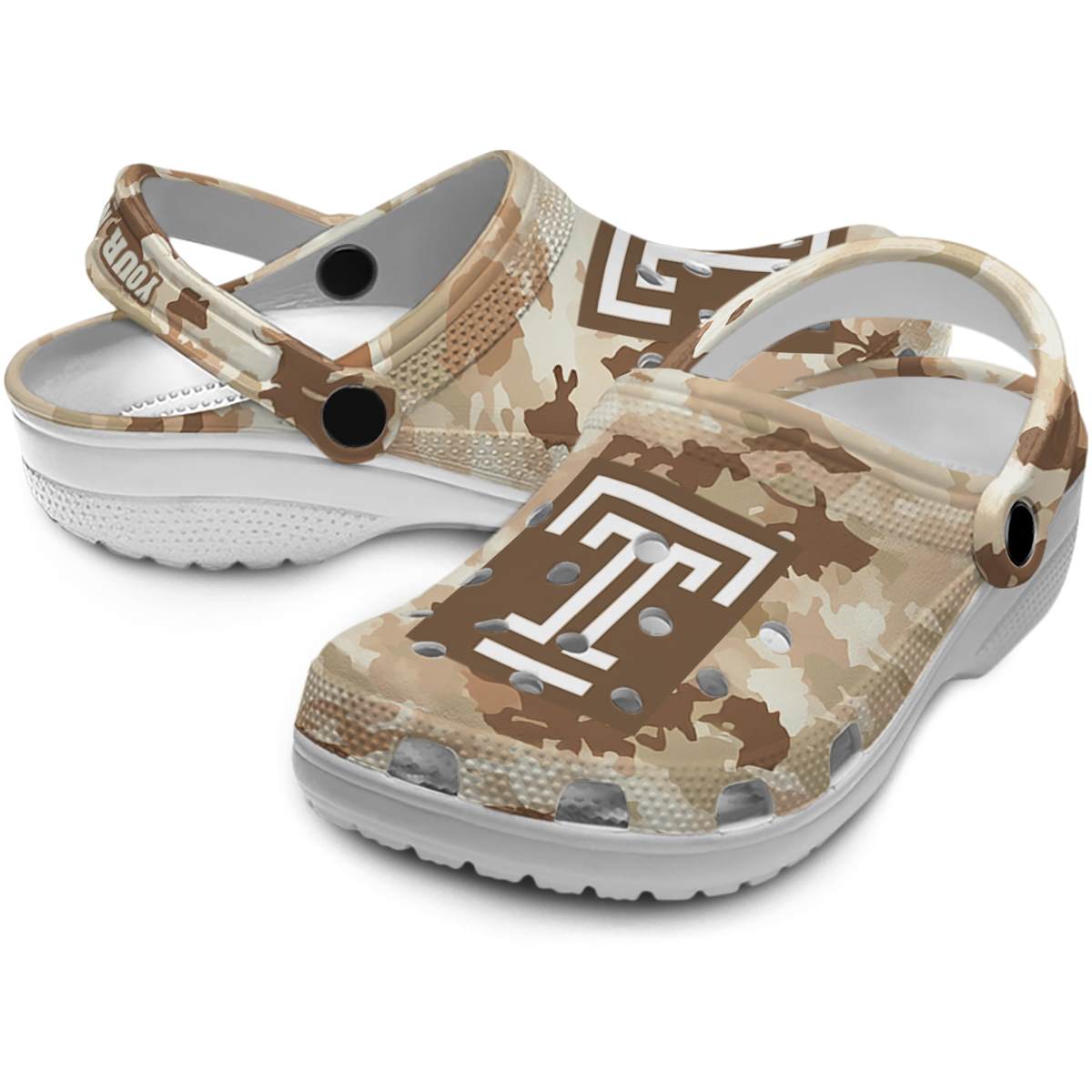 Merchidea Temple Owls NCAA Sport Crocs Crocband Clogs Shoes Comfortable For Men Women and Kids