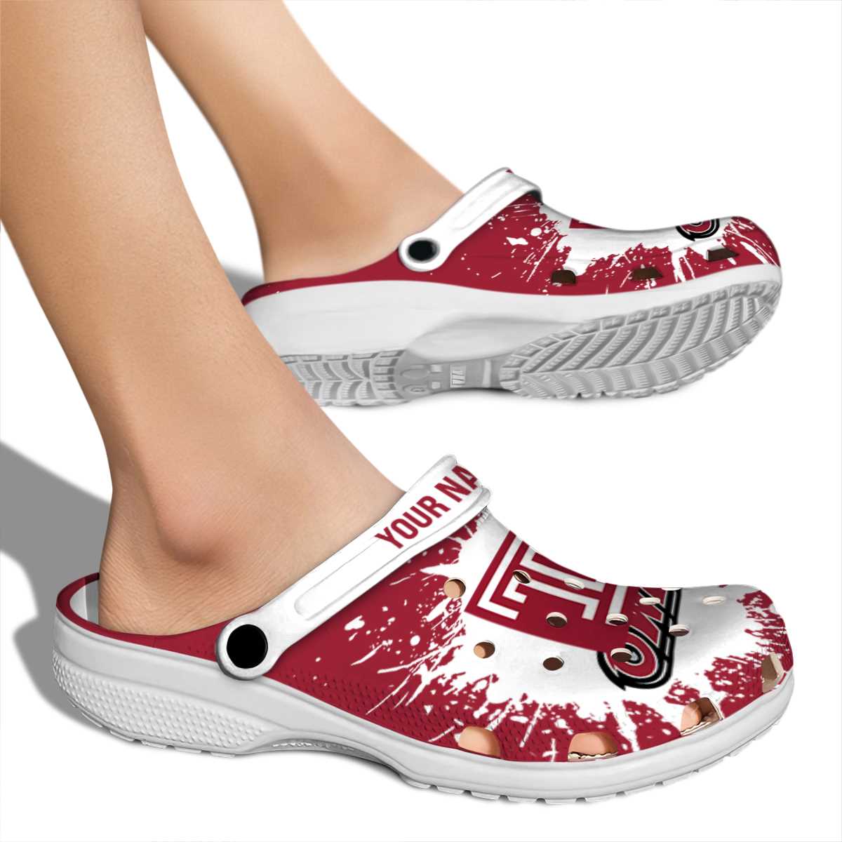 Merchidea Temple Owls NCAA Sport Crocs Crocband Clogs Shoes Comfortable For Men Women and Kids