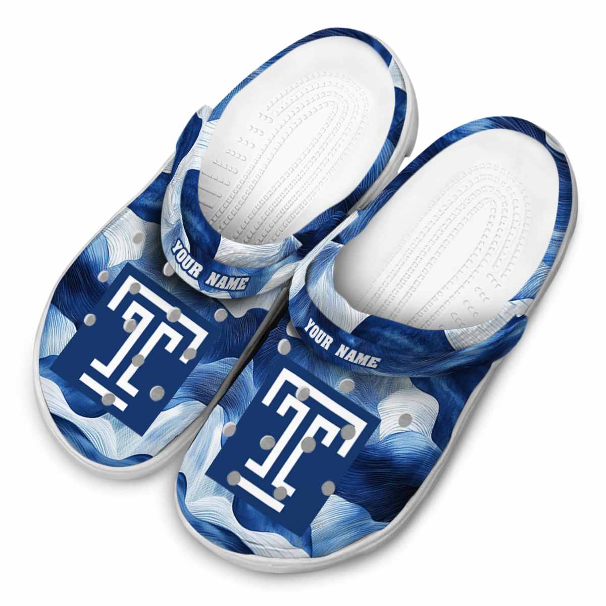 Merchidea Temple Owls NCAA Sport Crocs Crocband Clogs Shoes Comfortable For Men Women and Kids