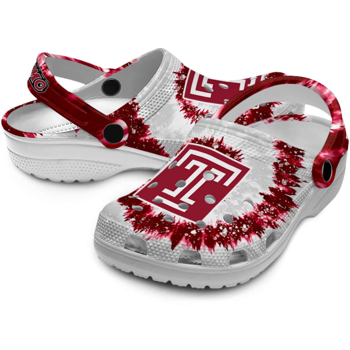 Merchidea Temple Owls NCAA Sport Crocs Crocband Clogs Shoes Comfortable For Men Women and Kids