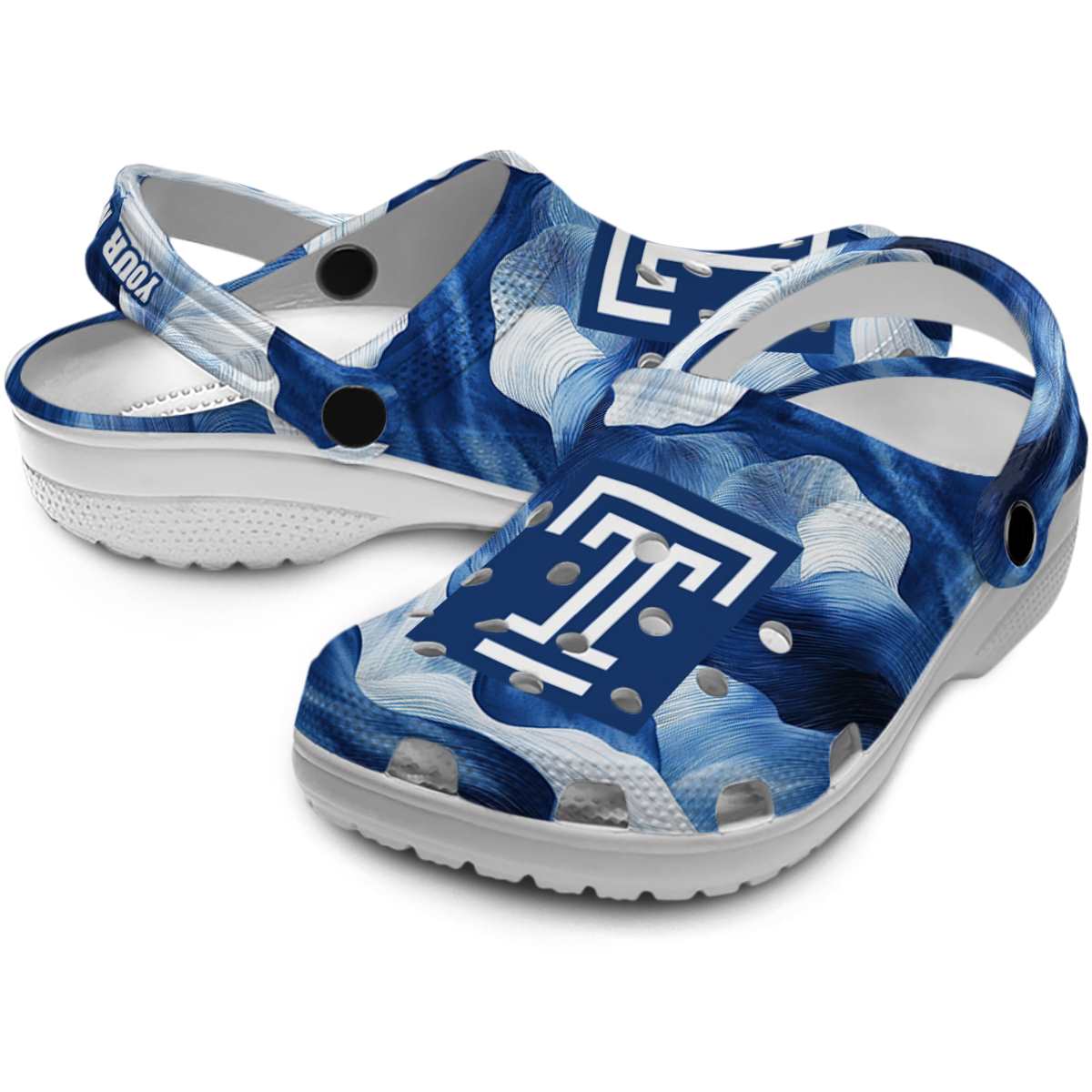 Merchidea Temple Owls NCAA Sport Crocs Crocband Clogs Shoes Comfortable For Men Women and Kids