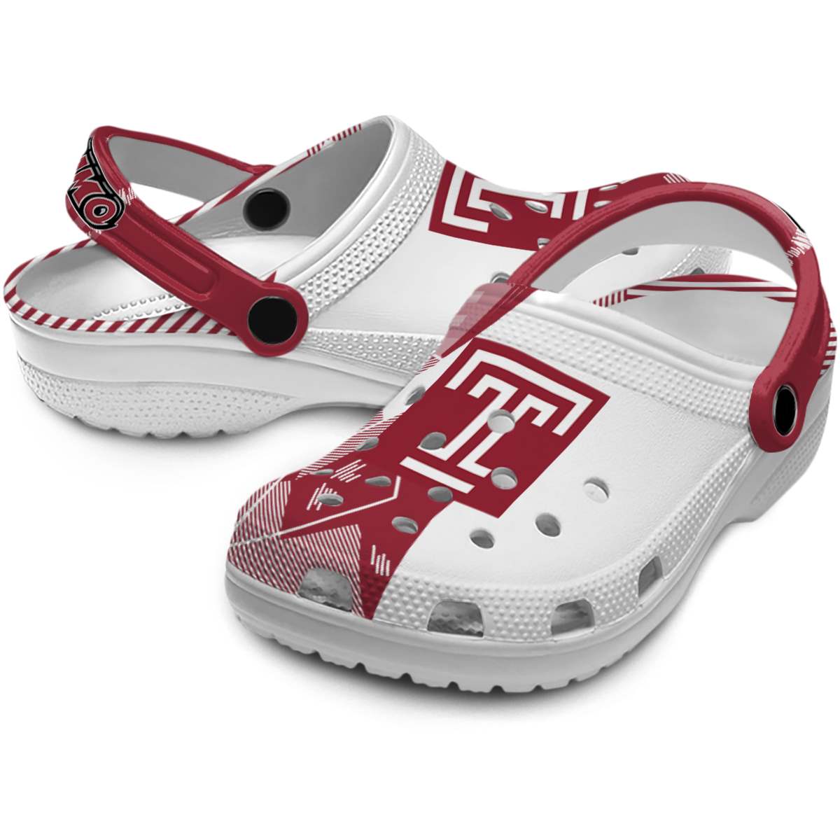 Merchidea Temple Owls NCAA Sport Crocs Crocband Clogs Shoes Comfortable For Men Women and Kids