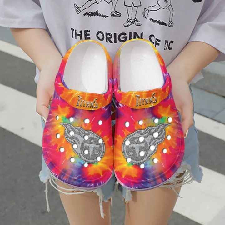 Merchidea Tennessee Titans NFL Sport Crocs Crocband Clogs Shoes Comfortable For Men Women and Kids