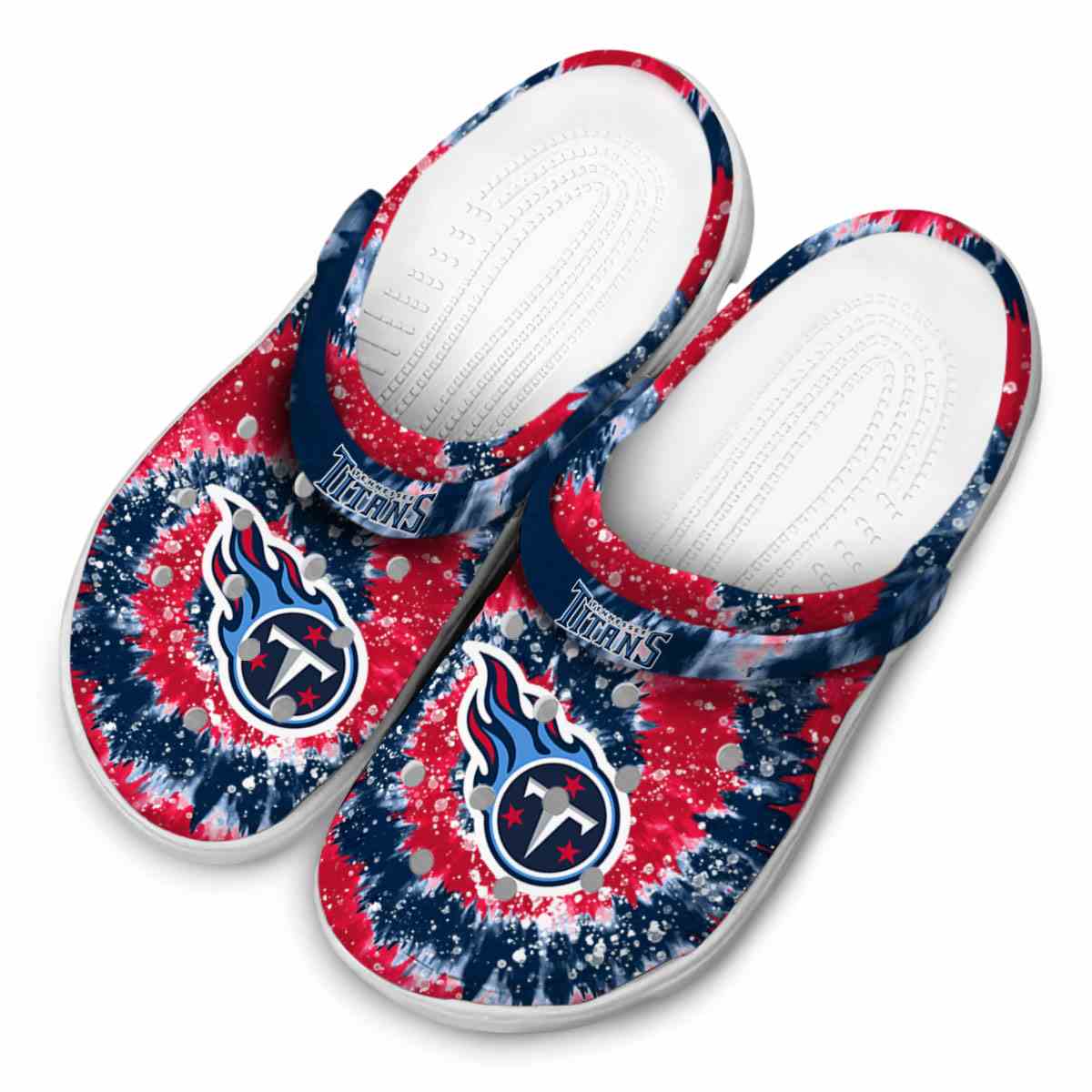 Merchidea Tennessee Titans NFL Sport Crocs Crocband Clogs Shoes Comfortable For Men Women and Kids
