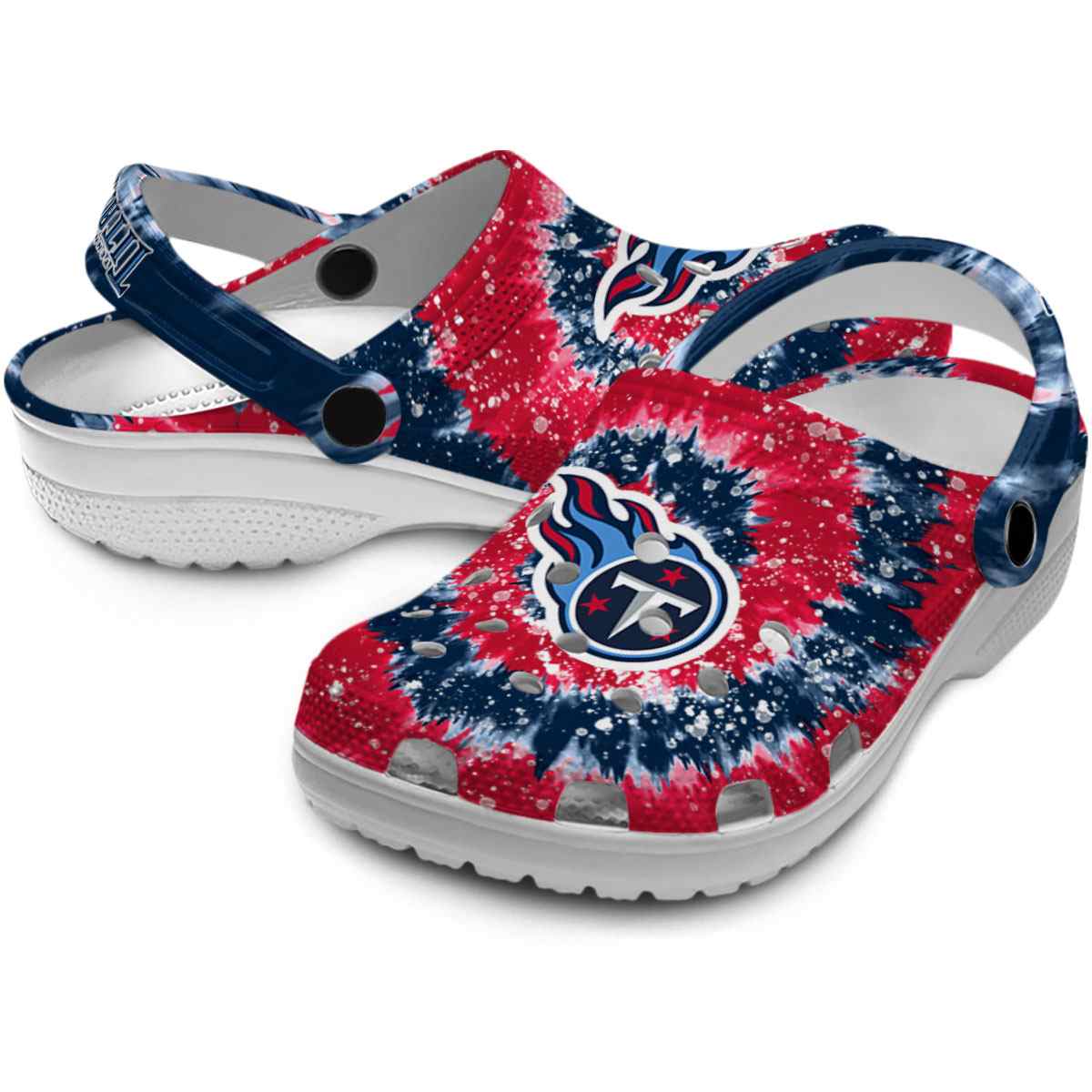 Merchidea Tennessee Titans NFL Sport Crocs Crocband Clogs Shoes Comfortable For Men Women and Kids