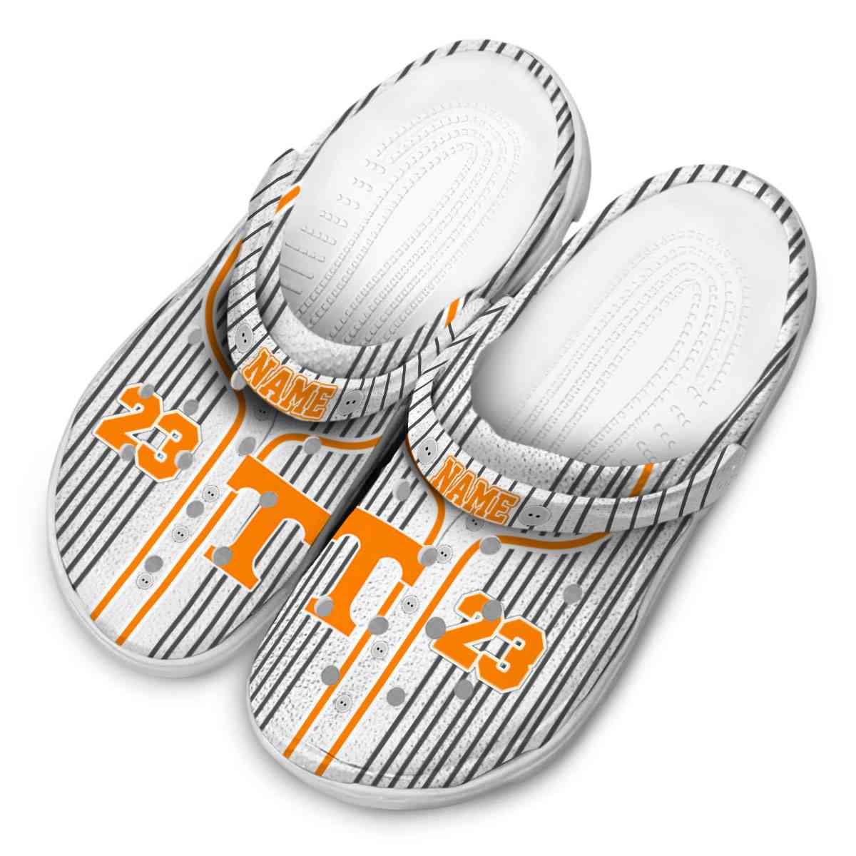 Merchidea Tennessee Volunteers NCAA Sport Crocs Crocband Clogs Shoes Comfortable For Men Women and Kids