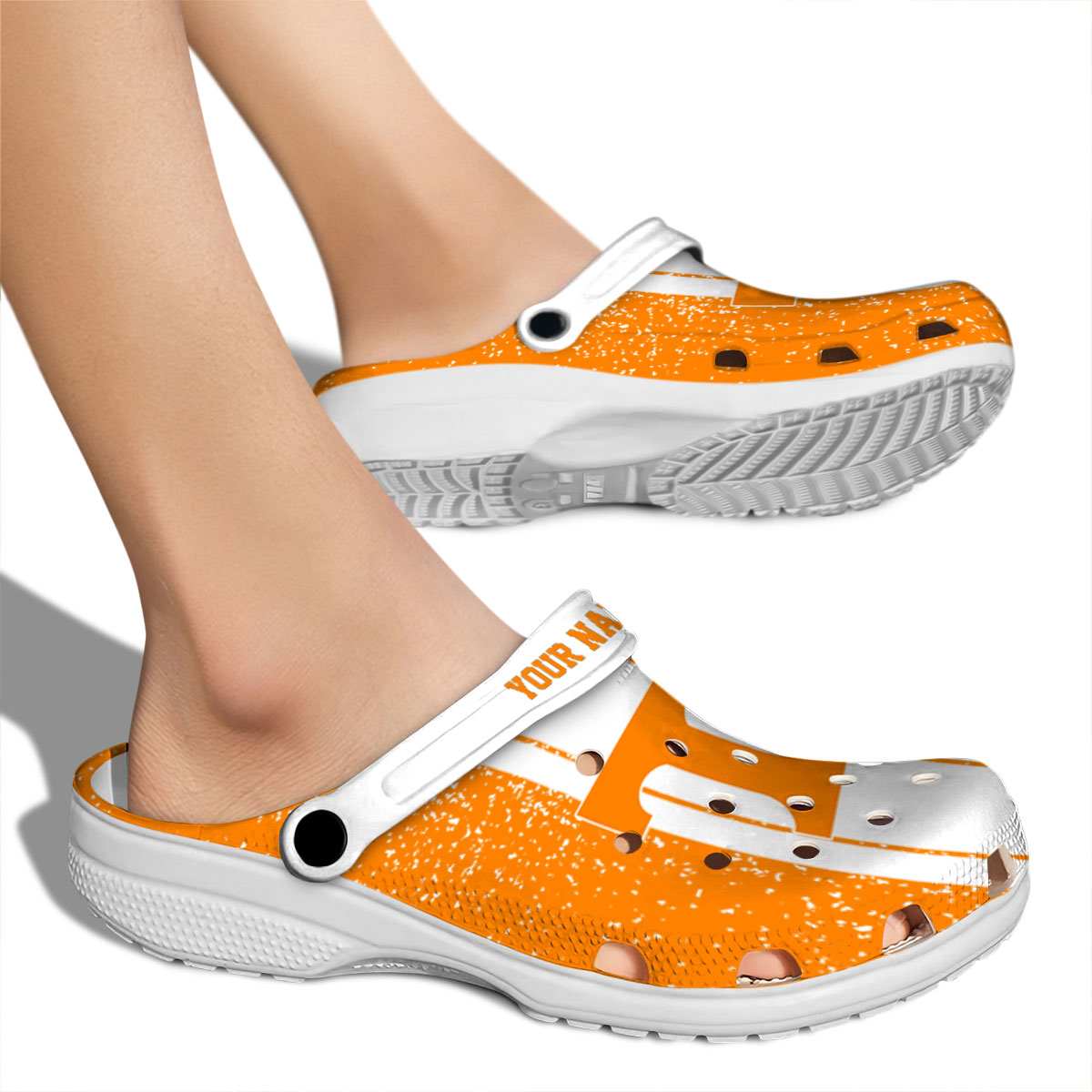 Merchidea Tennessee Volunteers NCAA Sport Crocs Crocband Clogs Shoes Comfortable For Men Women and Kids