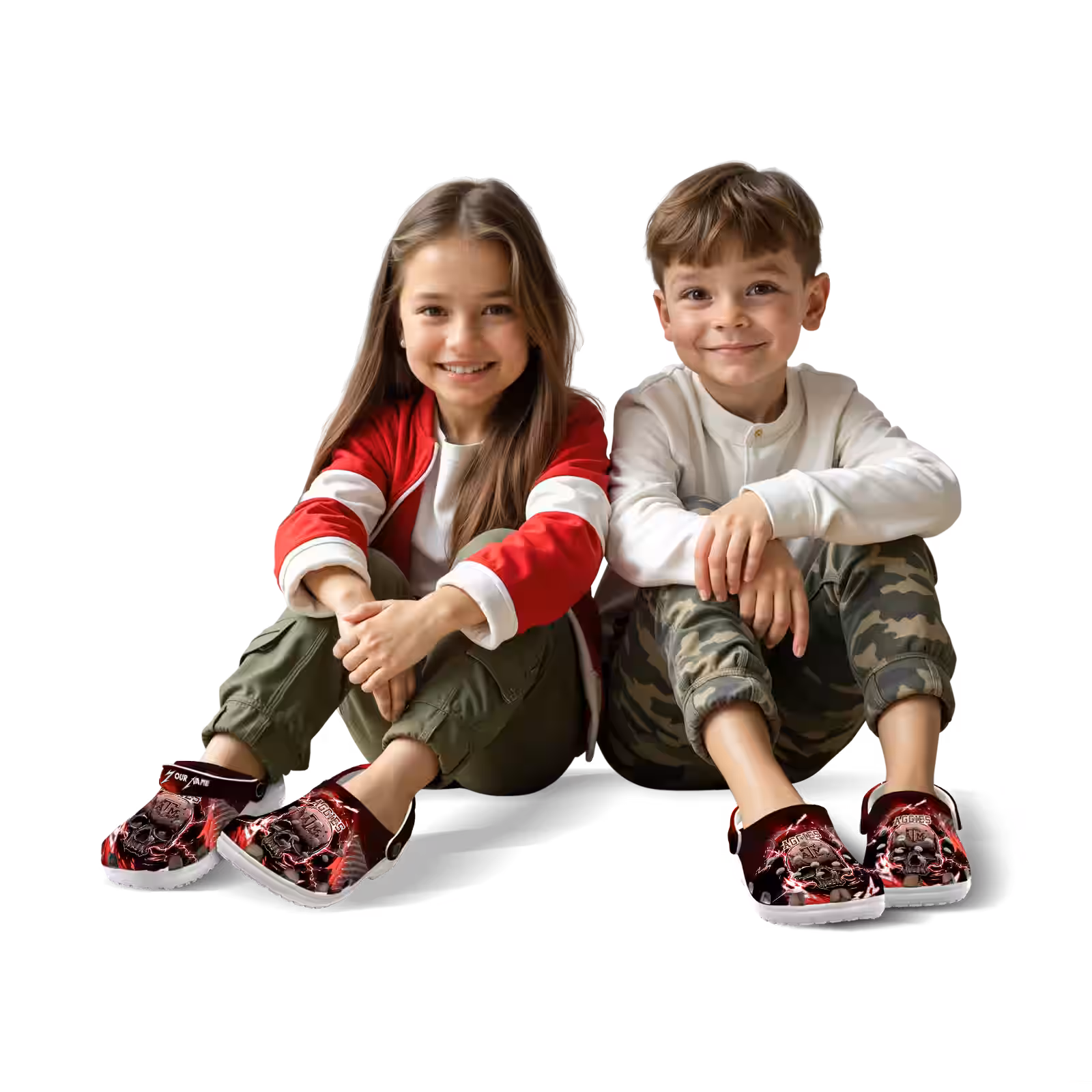 Merchidea Texas A&M Aggies NCAA Sport Crocs Crocband Clogs Shoes Comfortable For Men Women and Kids