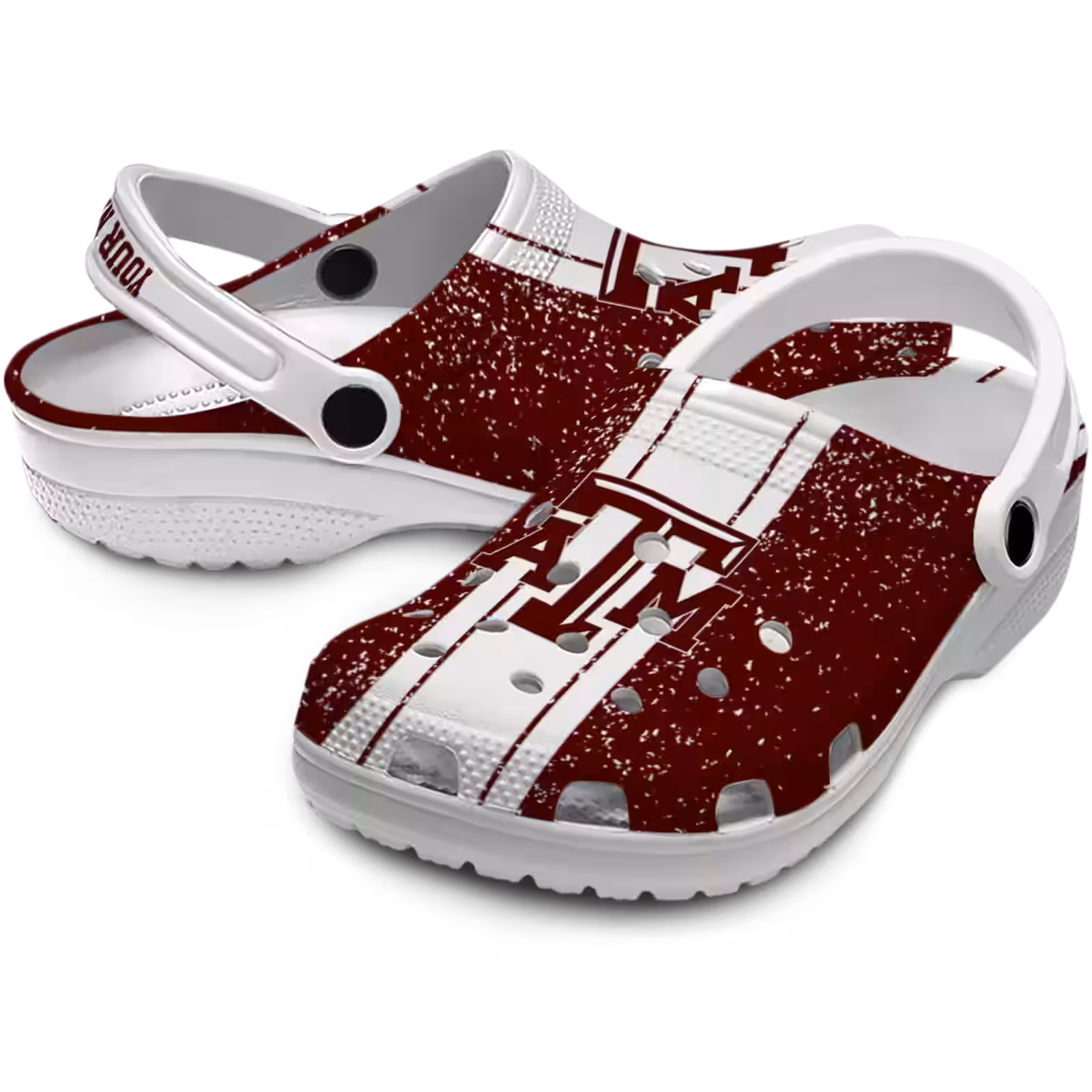 Merchidea Texas A&M Aggies NCAA Sport Crocs Crocband Clogs Shoes Comfortable For Men Women and Kids