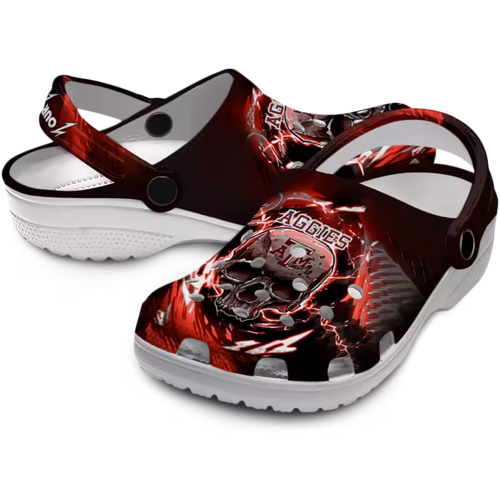 Merchidea Texas A&M Aggies NCAA Sport Crocs Crocband Clogs Shoes Comfortable For Men Women and Kids