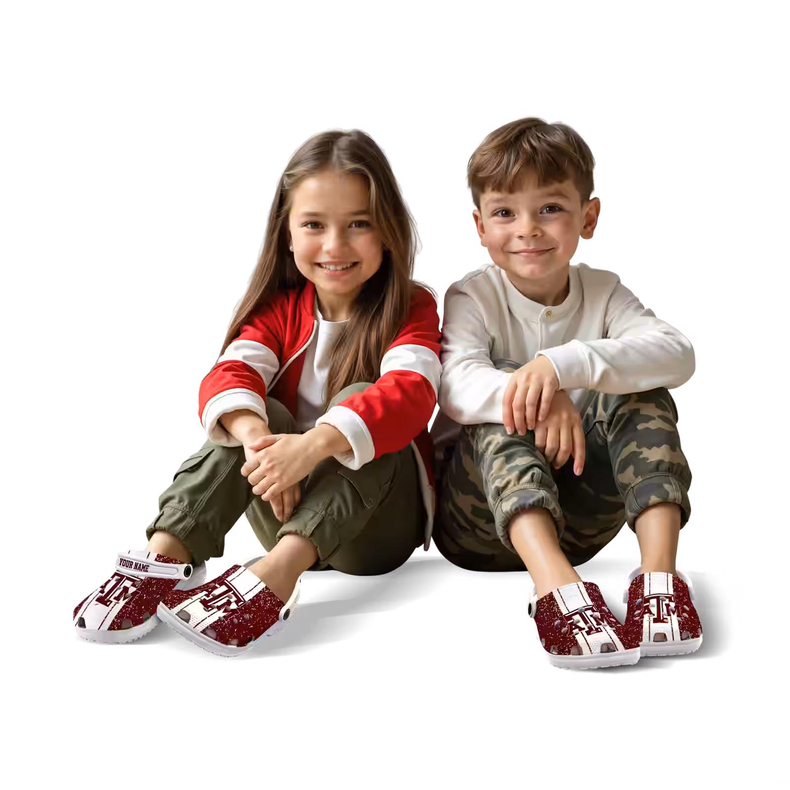 Merchidea Texas A&M Aggies NCAA Sport Crocs Crocband Clogs Shoes Comfortable For Men Women and Kids