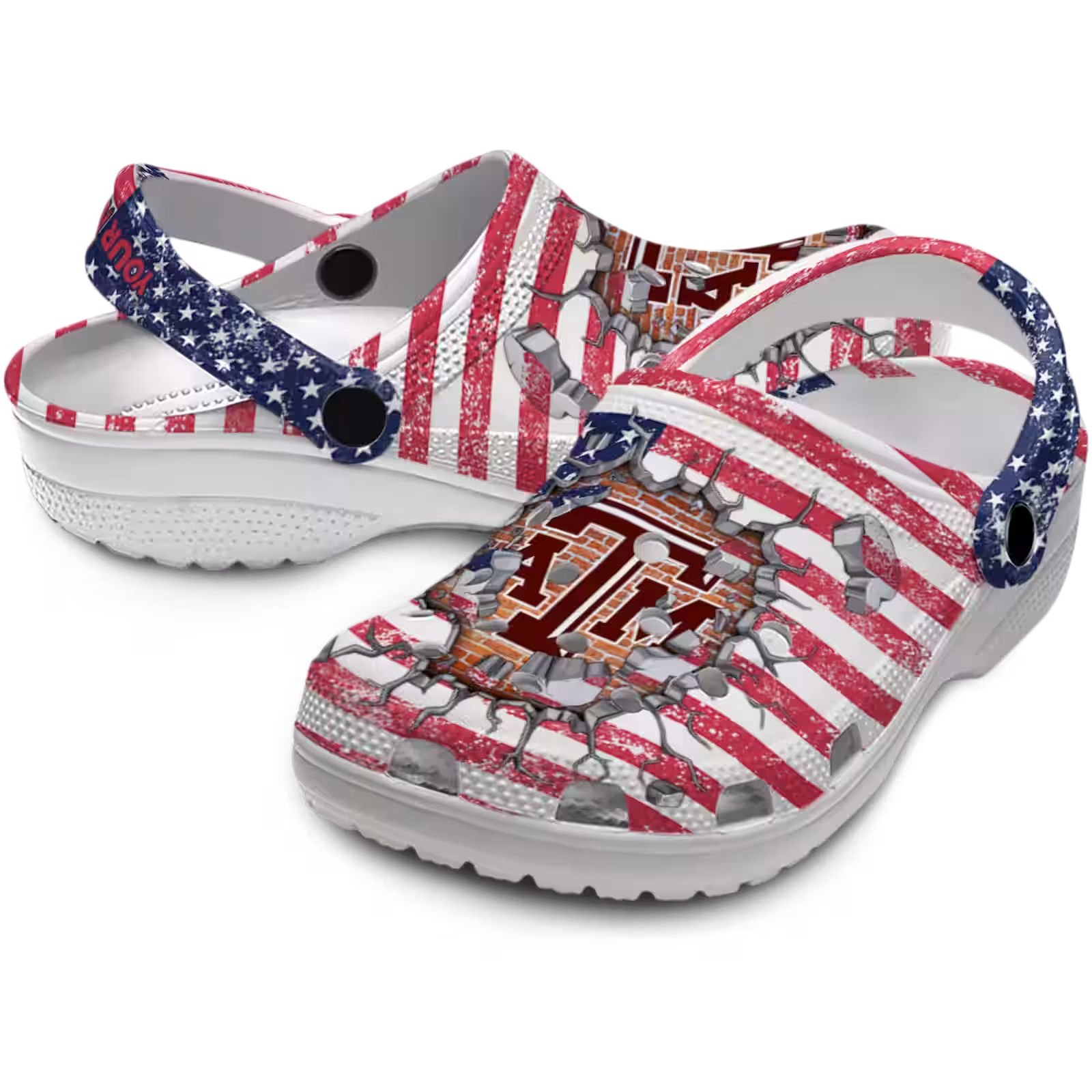 Merchidea Texas A&M Aggies NCAA Sport Crocs Crocband Clogs Shoes Comfortable For Men Women and Kids