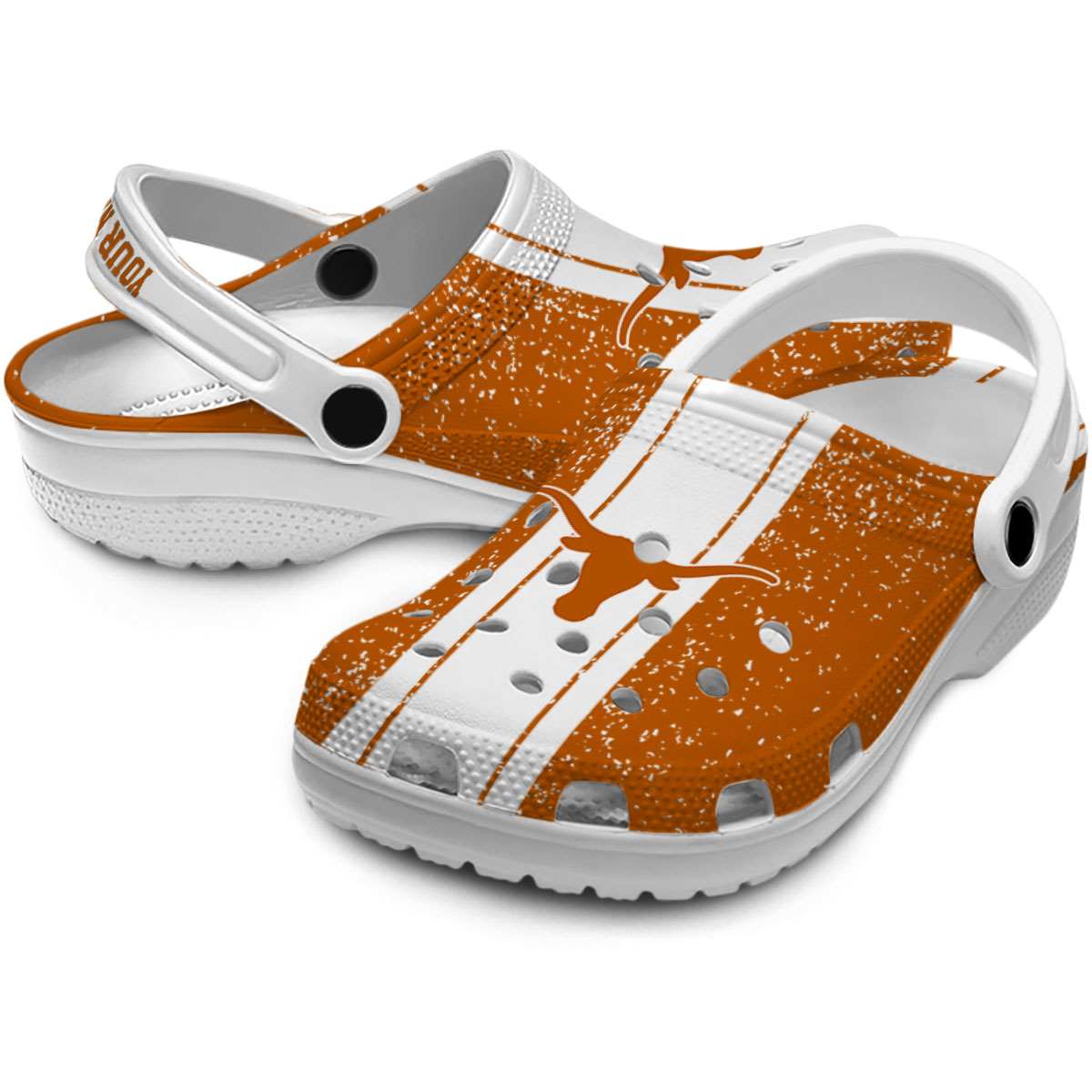 Merchidea Texas Longhorns NCAA Sport Crocs Crocband Clogs Shoes Comfortable For Men Women and Kids