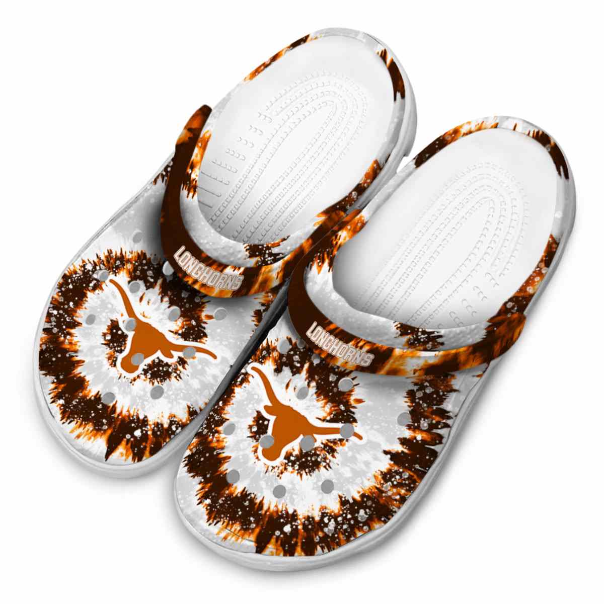 Merchidea Texas Longhorns NCAA Sport Crocs Crocband Clogs Shoes Comfortable For Men Women and Kids