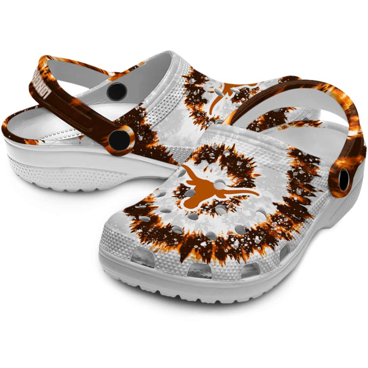 Merchidea Texas Longhorns NCAA Sport Crocs Crocband Clogs Shoes Comfortable For Men Women and Kids