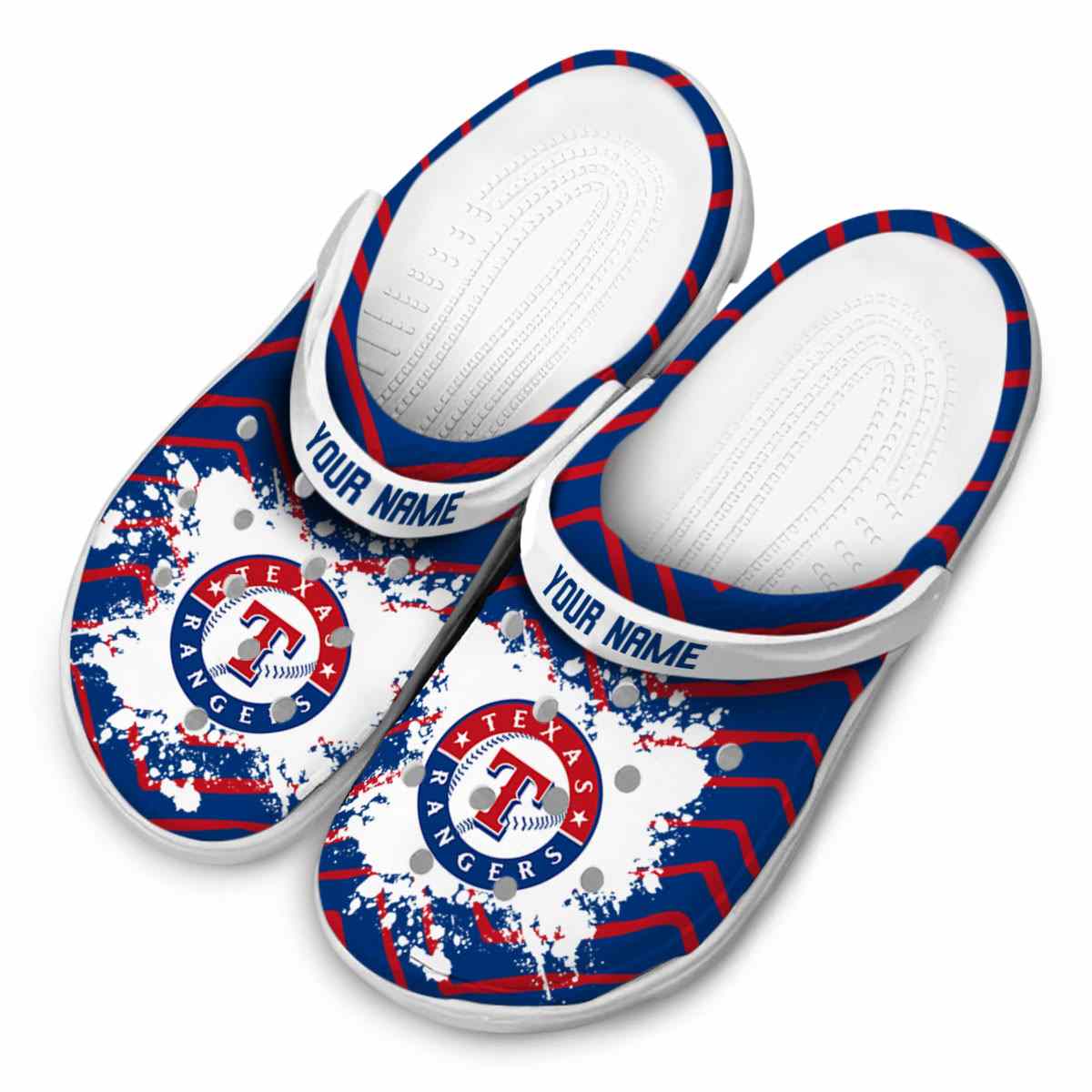 Merchidea Texas Rangers MLB Sport Crocs Crocband Clogs Shoes Comfortable For Men Women and Kids