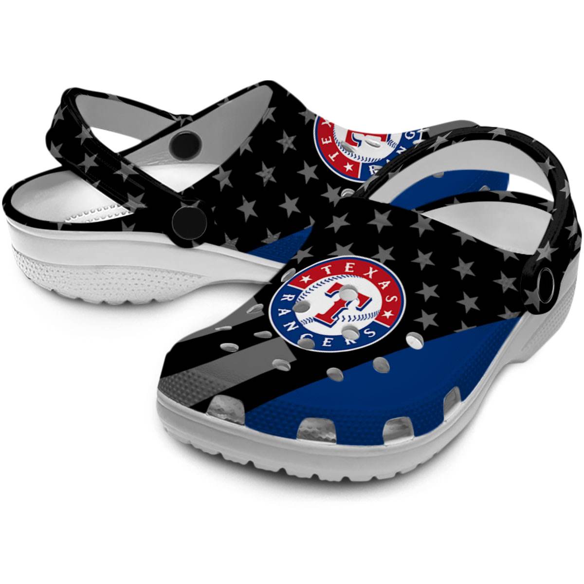 Merchidea Texas Rangers MLB Sport Crocs Crocband Clogs Shoes Comfortable For Men Women and Kids