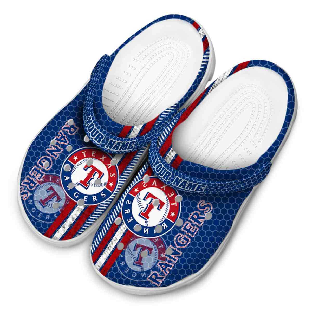 Merchidea Texas Rangers MLB Sport Crocs Crocband Clogs Shoes Comfortable For Men Women and Kids