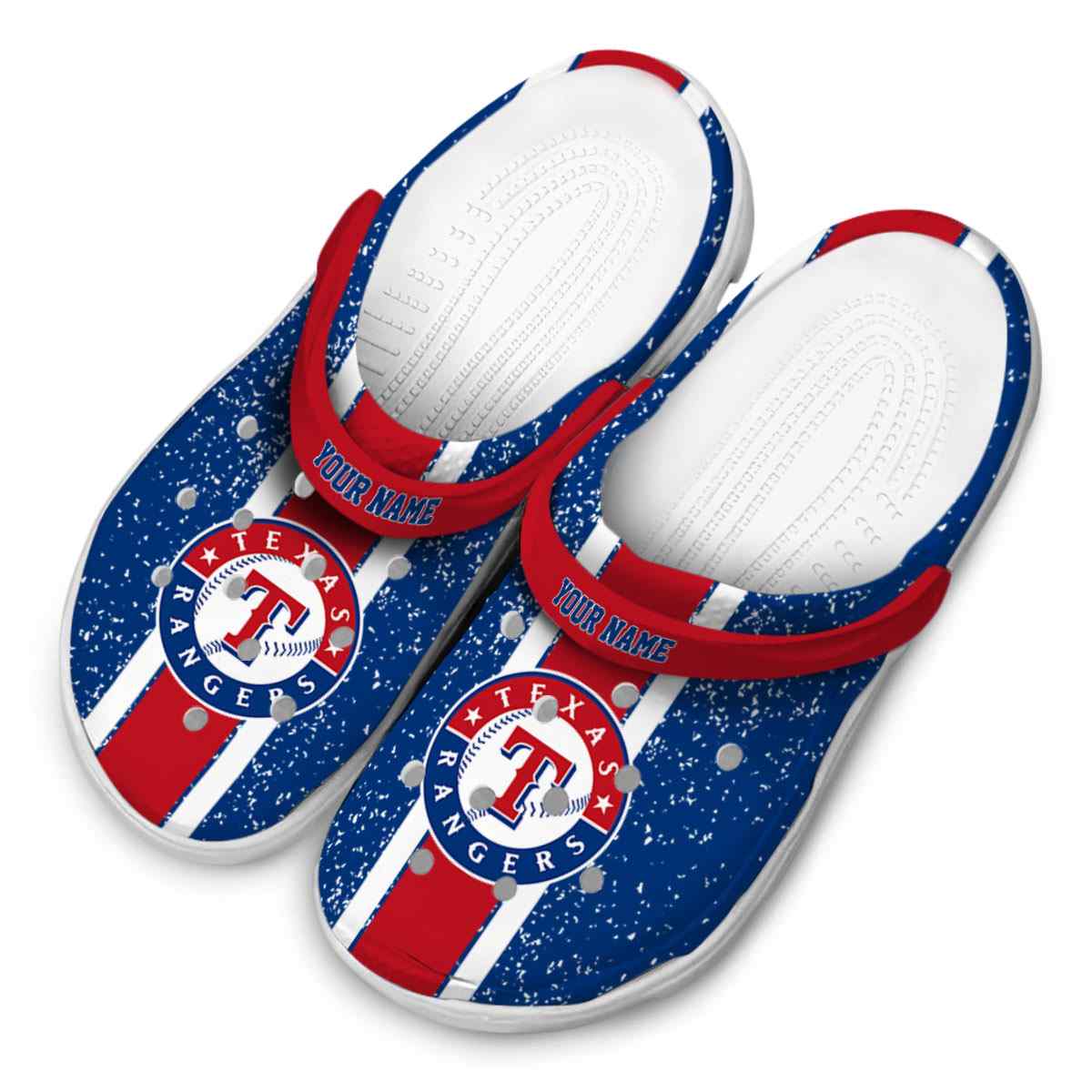 Merchidea Texas Rangers MLB Sport Crocs Crocband Clogs Shoes Comfortable For Men Women and Kids