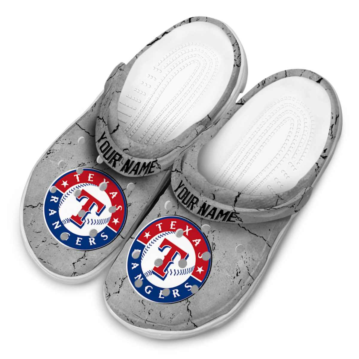 Merchidea Texas Rangers MLB Sport Crocs Crocband Clogs Shoes Comfortable For Men Women and Kids