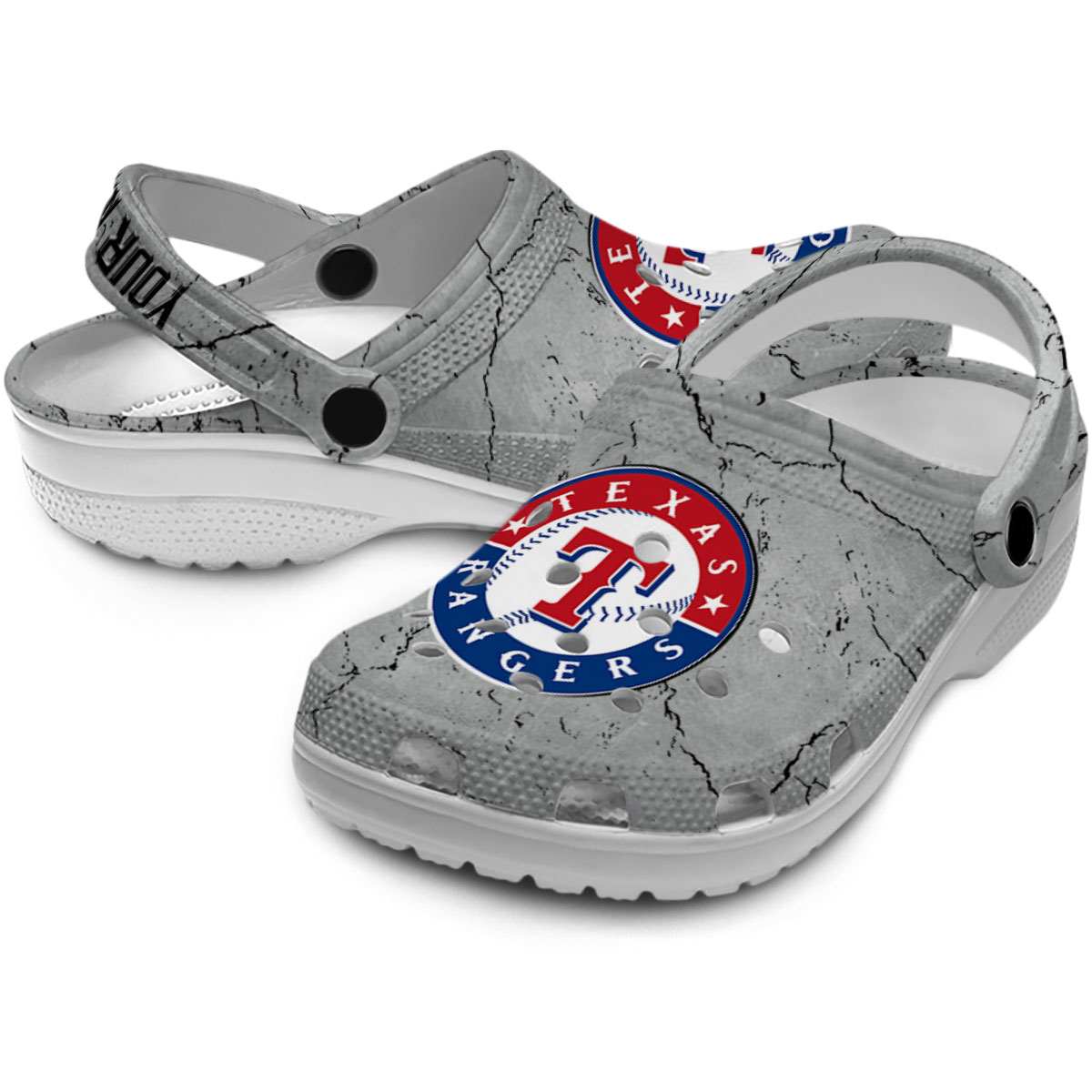 Merchidea Texas Rangers MLB Sport Crocs Crocband Clogs Shoes Comfortable For Men Women and Kids