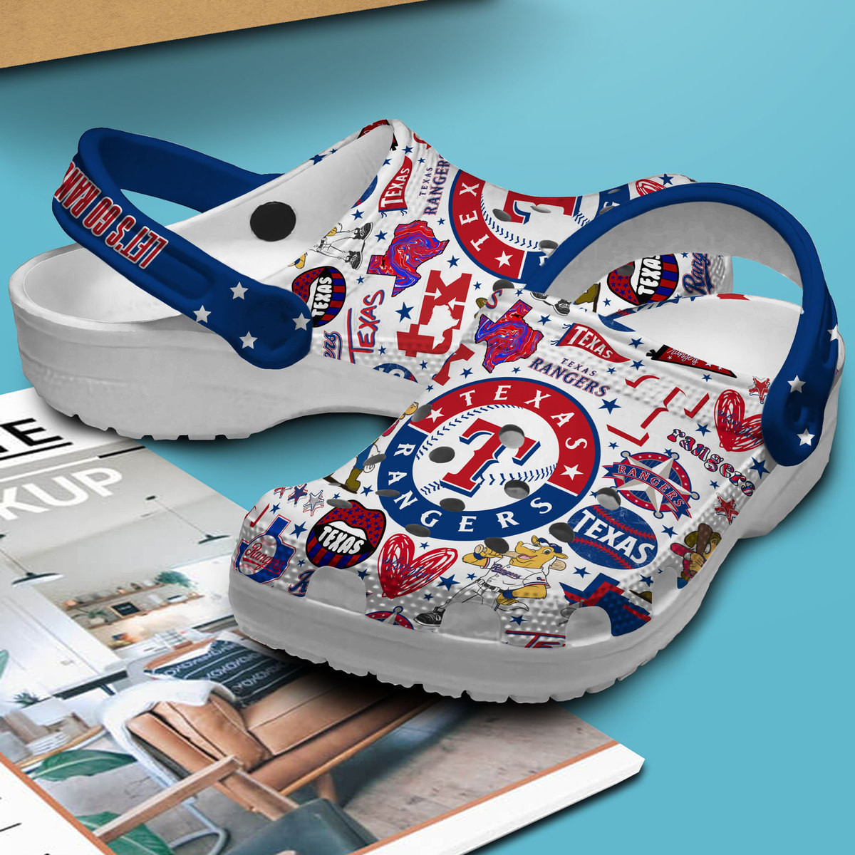 Merchidea Texas Rangers MLB Sport Crocs Crocband Clogs Shoes Comfortable For Men Women and Kids