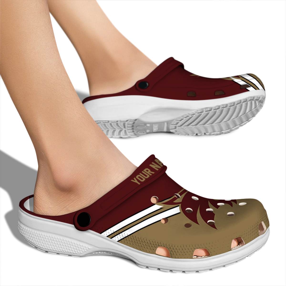 Merchidea Texas State Bobcats NCAA Sport Crocs Crocband Clogs Shoes Comfortable For Men Women and Kids