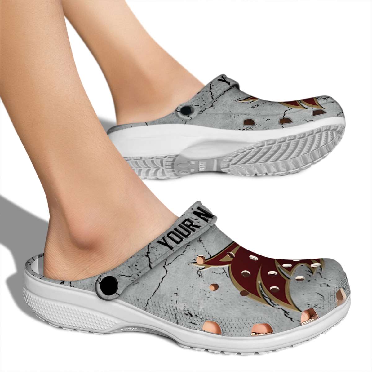 Merchidea Texas State Bobcats NCAA Sport Crocs Crocband Clogs Shoes Comfortable For Men Women and Kids