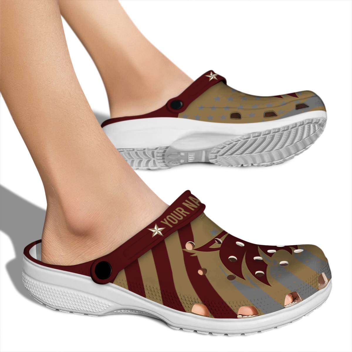 Merchidea Texas State Bobcats NCAA Sport Crocs Crocband Clogs Shoes Comfortable For Men Women and Kids