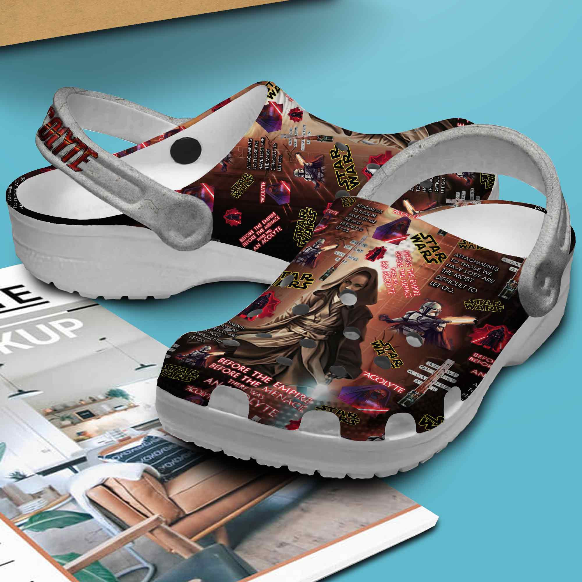 Merchidea The Acolyte Star Wars Movie Crocs Crocband Clogs Shoes Comfortable For Men Women and Kids