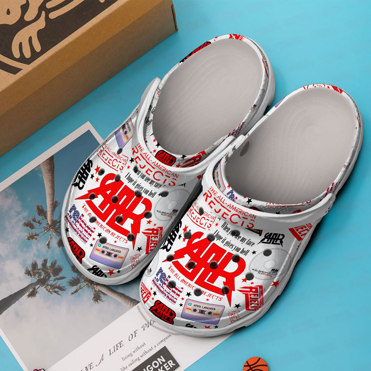 Merchidea The All American Rejects Music Crocs Crocband Clogs Shoes Comfortable For Men Women and Kids