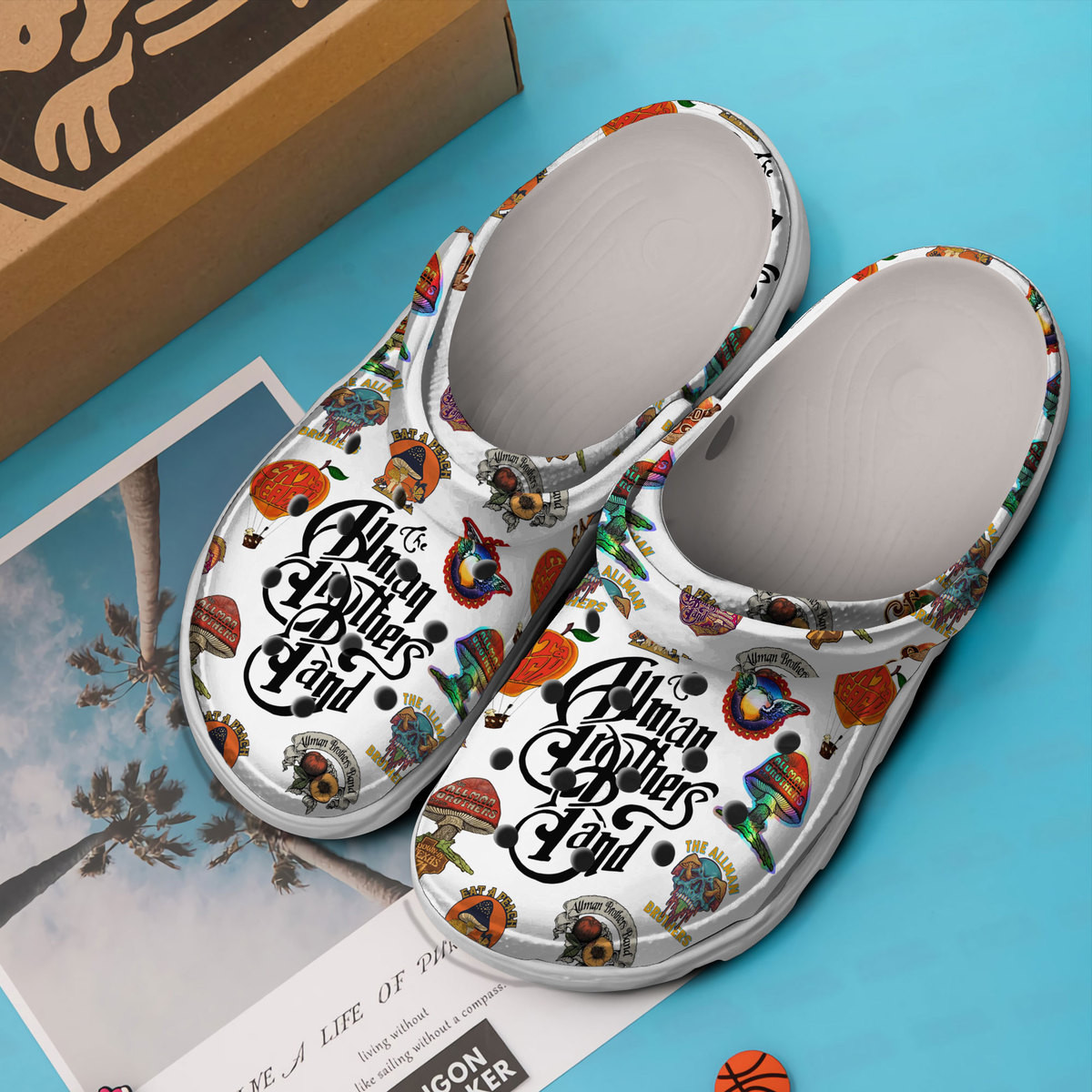 Merchidea The Allman Brothers Band Music Crocs Crocband Clogs Shoes Comfortable For Men Women and Kids