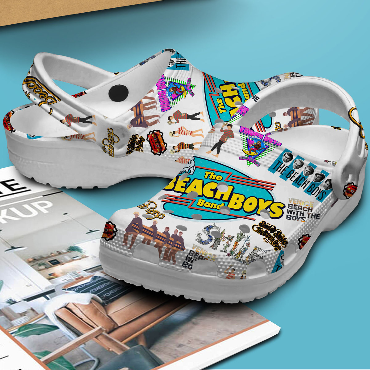 Merchidea The Beach Boys Music Crocs Crocband Clogs Shoes Comfortable For Men Women and Kids