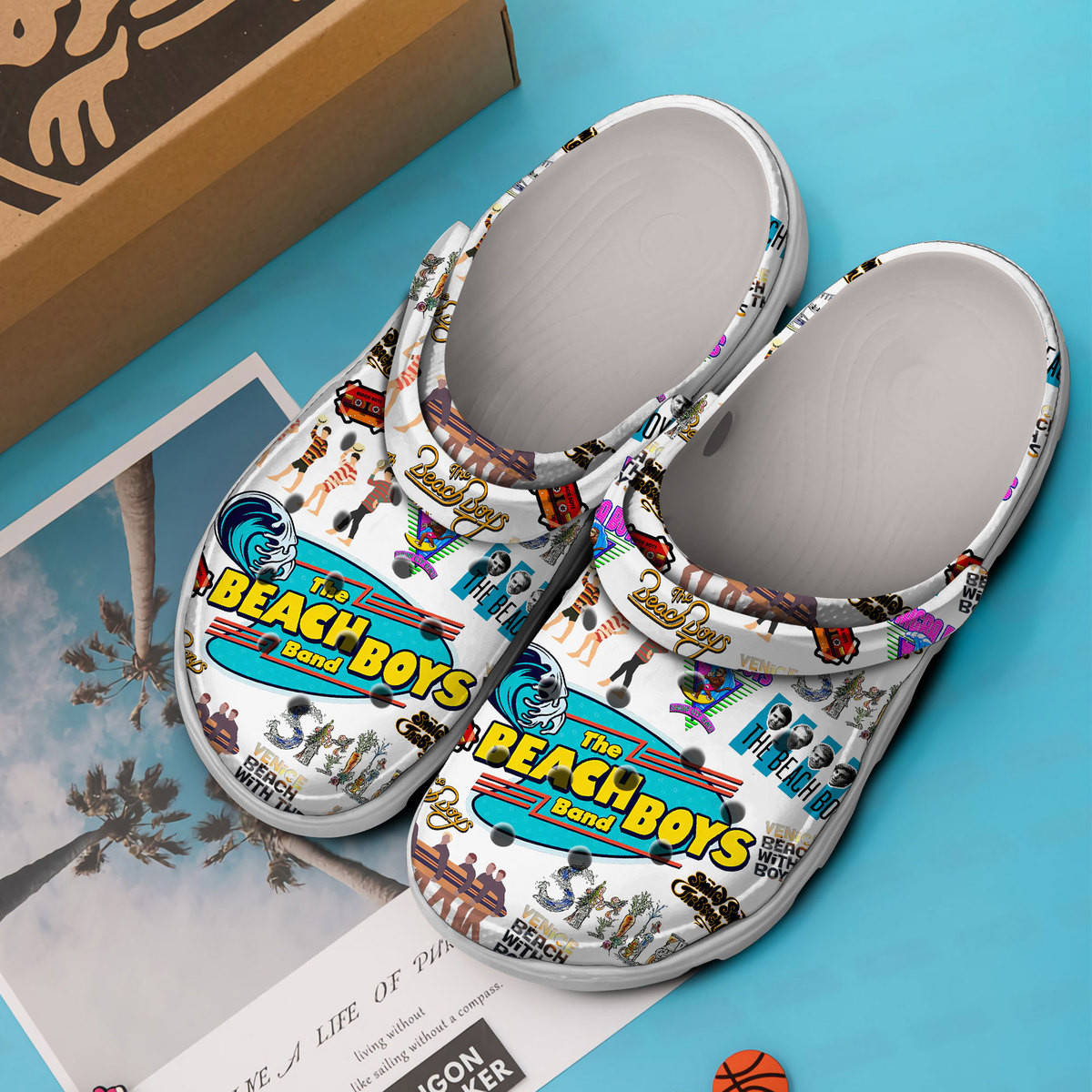 Merchidea The Beach Boys Music Crocs Crocband Clogs Shoes Comfortable For Men Women and Kids